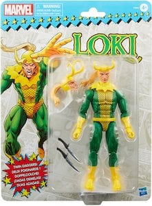 Marvel Legends Retro Series Loki 6" Scale Action Figure Hasbro