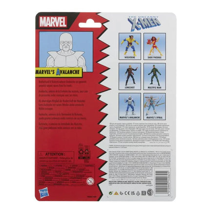 Figura de acción de Avalanche 6 de Marvel Legends Retro X-Men