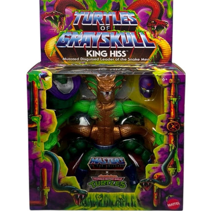 Figura de lujo del Rey Hiss de las Tortugas de Grayskull de MOTU Origins