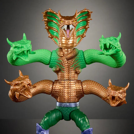 Figura de lujo del Rey Hiss de las Tortugas de Grayskull de MOTU Origins