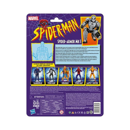 Figura de acción Marvel Legends Retro Spider-Armor MK-I de 6"