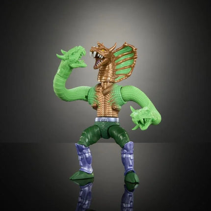 Figura de lujo del Rey Hiss de las Tortugas de Grayskull de MOTU Origins