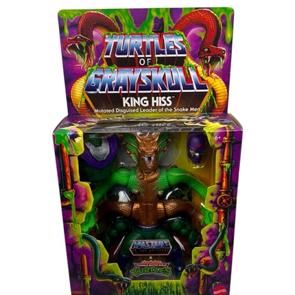 Figura de lujo del Rey Hiss de las Tortugas de Grayskull de MOTU Origins