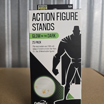 Action Figure Stands 25-Pack - Glow-in-the-Dark