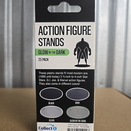 Action Figure Stands 25-Pack - Glow-in-the-Dark