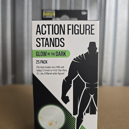 Action Figure Stands 25-Pack - Glow-in-the-Dark