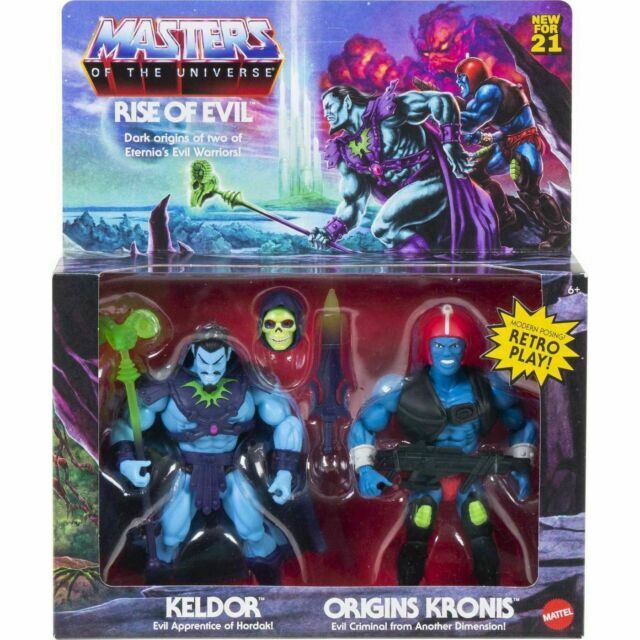 MOTU Masters of the Universe Rise of Evil Keldor & Origins Kronis Figure 2-Pack