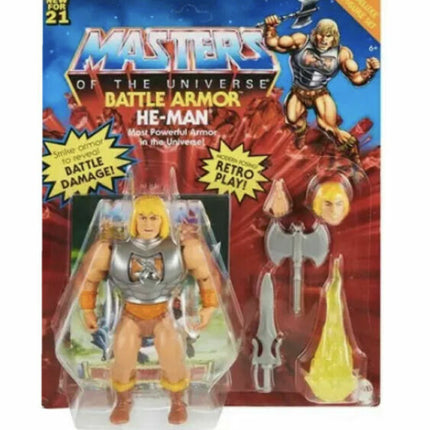 Masters of the Universe Origins Deluxe Battle Armor He-Man  Action Figure 