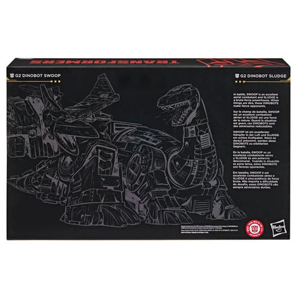 Transformers Generations Selects Age of the Primes Leader Class G2 Universe Dinobots Swoop and Sludge