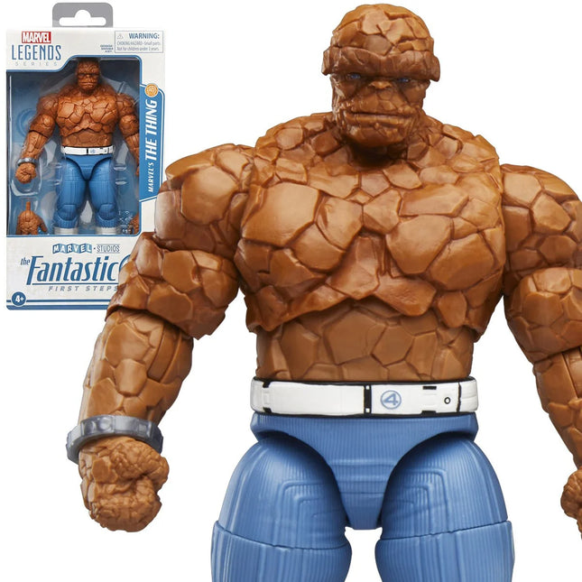 Figura de acción de La Cosa de 6 pulgadas de Los Cuatro Fantásticos: Primeros pasos de la serie Marvel Legends 