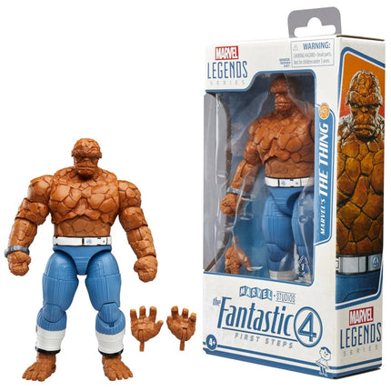 Figura de acción de La Cosa de 6 pulgadas de Los Cuatro Fantásticos: Primeros pasos de la serie Marvel Legends 